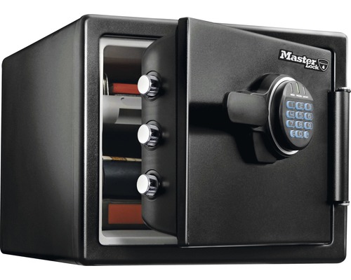 Coffre-fort à poser Master Lock LFW082FTC noir avec système de verrouillage électronique Coffre-fort à poser Master Lock LFW082FTC noir avec système de verrouillage électronique