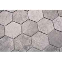 Mosaïque en céramique HX Curio ZDG Hexagon 32,5x28,1 cm gris-thumb-4