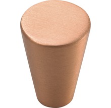 Bouton de meuble en zinc moulé sous pression aspect cuivre Ø 20 mm, 1 pièce-thumb-0