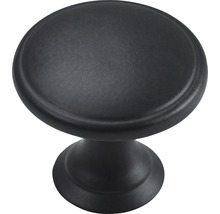 Bouton de meuble en zinc moulé sous pression noir Ø 32 mm, 1 pièce-thumb-0