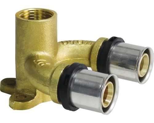 Équerre murale à sertir double 16x2mm-1/2"-16x2mm-0
