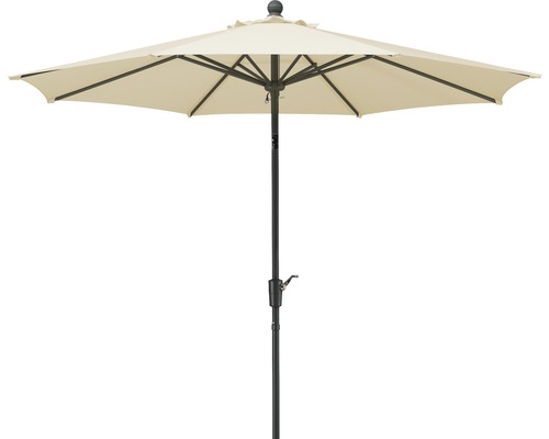 Parasol à manivelle Schneider Harlem Ø 270 cm h 260 cm naturel