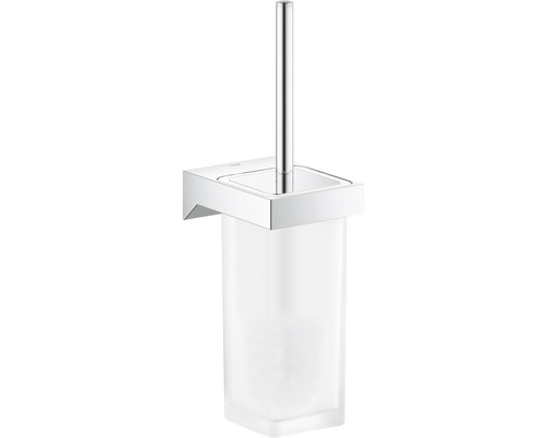 Ensemble brosse WC GROHE Selection Cube chrome 40857000-0