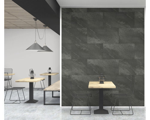 Lambris en PVC GX Wall+ Dark Stone 5x450x900 mm