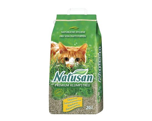 Litière pour chats Natusan agglomérante 20 l