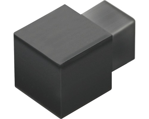 Angle extérieur Squareline aluminium mat noir 2 pièces