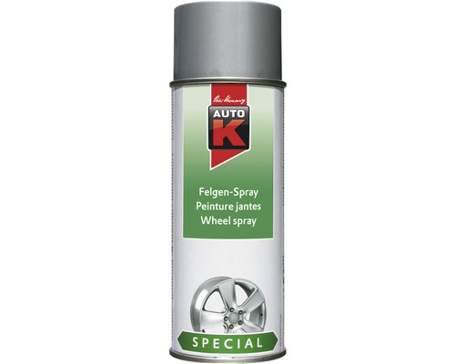 Auto-K peinture en aérosol spray jantes argent cristal 400 ml