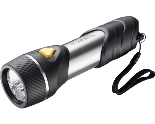 Lampe de travail lampe de poche à LED VARTA portée d'éclairage 32 m 14 LED avec 2x piles D Day Light Multi F30 noir/argent