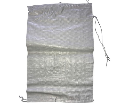 Wohnkult 100 x Gewebesack Gewebesäcke Sandsack Laubsack Getreidesack PP 6 Größen 3 Farben 40 x 60 cm | weiß 
