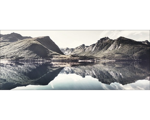 Tableau en verre Nordic Lake 50x125 cm-0