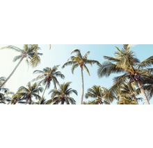 Tableau en verre Palms On Beach II 30x80 cm-thumb-0
