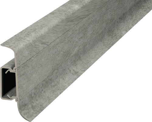 Plinthe de serrage avec guidage de câble gris pierre 50 mm x 250 cm