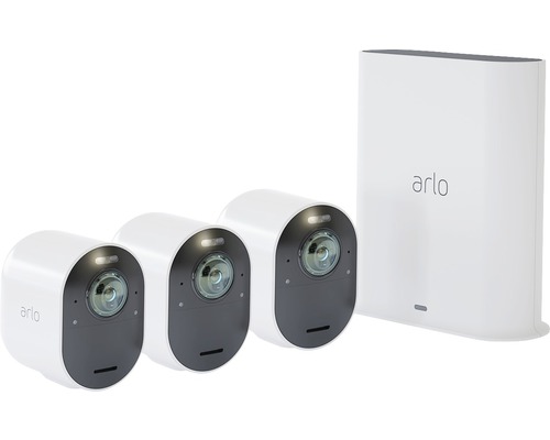 arlo Ultra 4K-UHD-Überwachungssystem kabellos mit 3x Kamera (VMS5340)