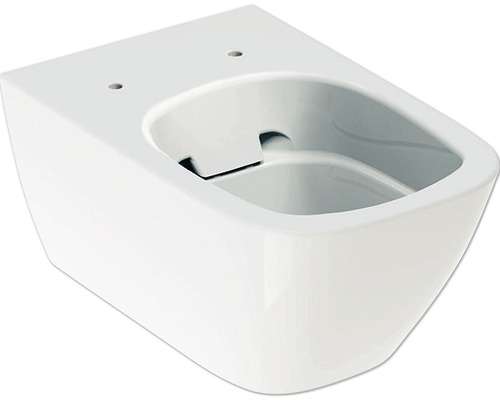 Wand-WC GEBERIT Smyle Square Tiefspüler ohne Spülrand weiß ohne WC-Sitz 500208011