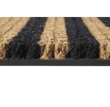 Paillasson en fibres de noix de coco Riviera stripes nature 45x75 cm-thumb-1