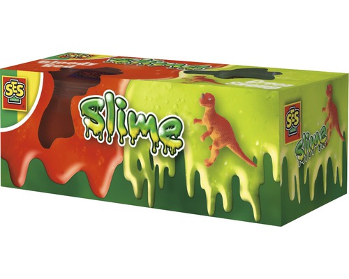 Kit créatif pâte slime T-Rex 2x 120g