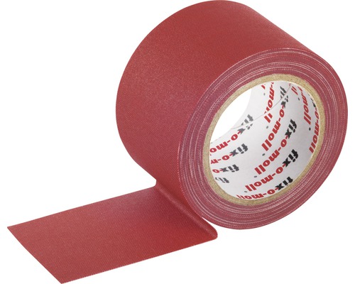 Bande textile Premium fix-o-moll rouge 5 m x 38 mm