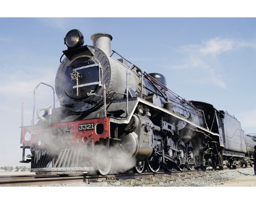 Fototapete Vlies Vintage steam train 350 x 260 cm-0