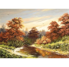 Fototapete Vlies Autumn Landscape 350 x 260 cm-thumb-0