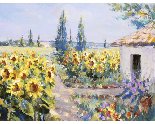 Fototapete Vlies Landscape Painting 350 x 260 cm-0