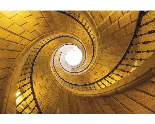Fototapete Vlies Triple Spiral Staircase 350 x 260 cm-0