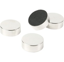 Aimant décoratif Silver set de 4 argent-thumb-0