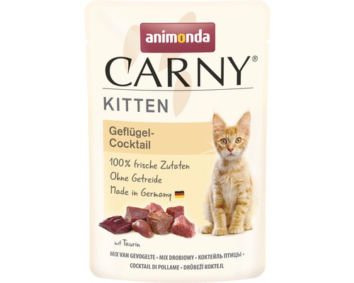 Nourriture humide pour chat animonda Carny Kitten volaille 1 pack 12x85 g
