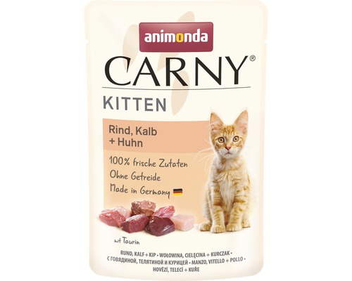 Pâtée pour chat animonda Carny Kiten bœuf & veau 85 g