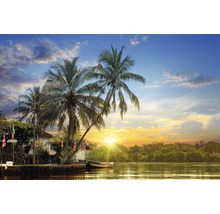 Papier peint photo intissé Tropical Palms Sunrise 400 x 260 cm-thumb-0