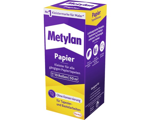 Colle de peint papier Metylan pour papiers peints en papier 125 g-0