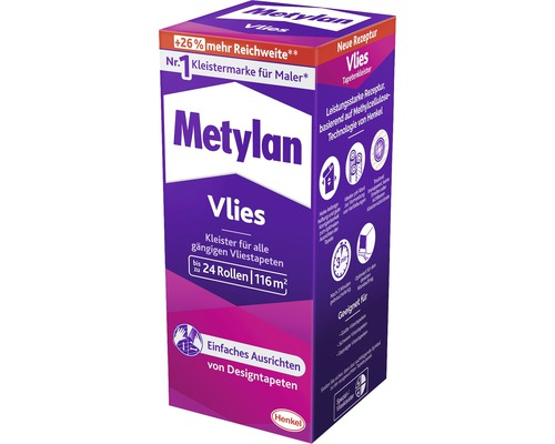 Colle à papier peint intissé Metylan pour tous les papiers peints intissés 720 g Colle à papier peint intissé Metylan pour tous les papiers peints intissés 720 g