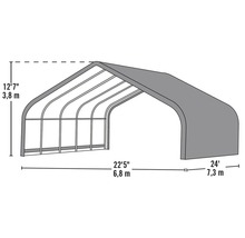 Tente ShelterLogic 49,6 m² 680 x 730 cm verte-thumb-14