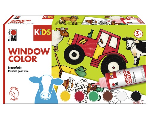 Marabu KiDS Window Color Farmer 6 x 80ml