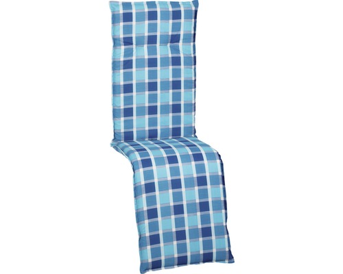 Coussin pour siège à dossier haut Bellona 60 x 50 cm coton-tissu mélangé bleu-0