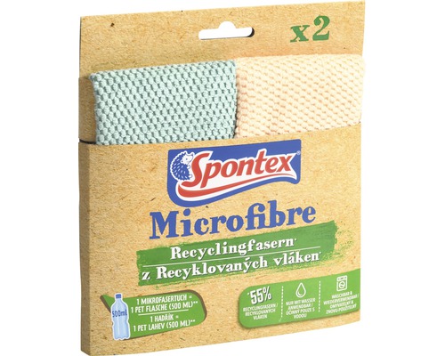 Chiffon en microfibres Spontex Microfibre en fibres recyclées 2