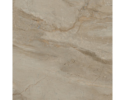 Carrelage sol et mur en grès cérame fin Sicilia 60 x 60 x 0,9 cm Miele poli marron