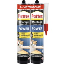 Pattex Montage Power blanc 370 g 1+1 lot promotionnel-thumb-0