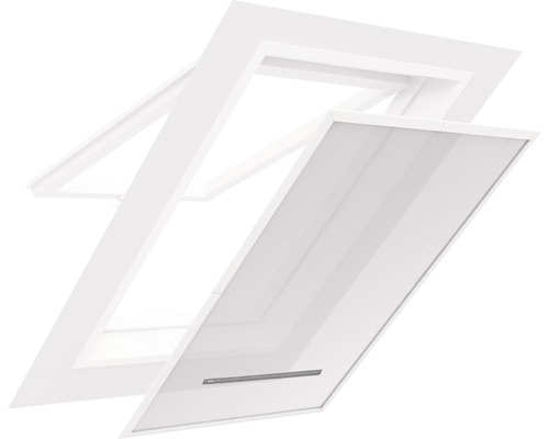 60X150cm, Blanc LEDLUX Kit de moustiquaire 2 pour fenêtre adhésive 