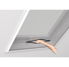 Moustiquaire home protect pour fenêtre de toit avec store sans perçage gris 140x170 cm-thumb-4