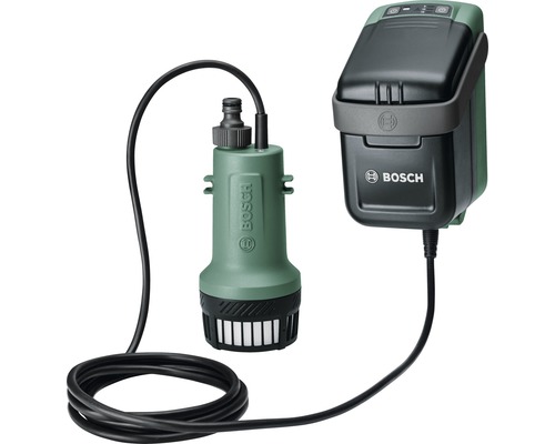 Pompe immergée sans fil Bosch Home and Garden GartenPump18 V avec batterie et chargeur