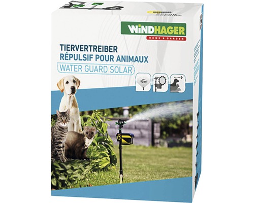 Répulsif pour animaux Windhager arroseur à eau Solar Outdoor