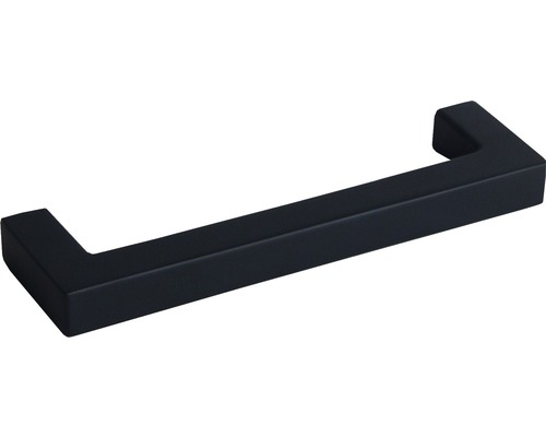 Poignée de meuble à onglet métal anthracite 106x10x30 mm, distance entre les trous 96 mm