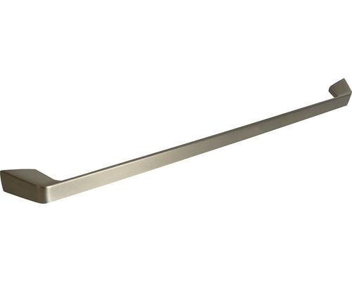 Poignée de meuble étrier métal/zamac finition acier inoxydable 342x17x26 mm, distance entre les trous 320 mm