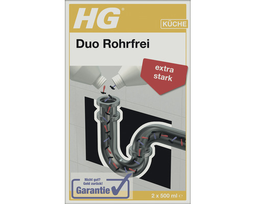 Nettoyant déboucheur Duo HG 2 x 500 ml