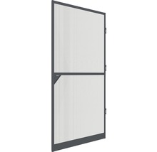 Moustiquaire de porte à cadre fixe en alu XL home protect anthracite 120x240 cm-thumb-0