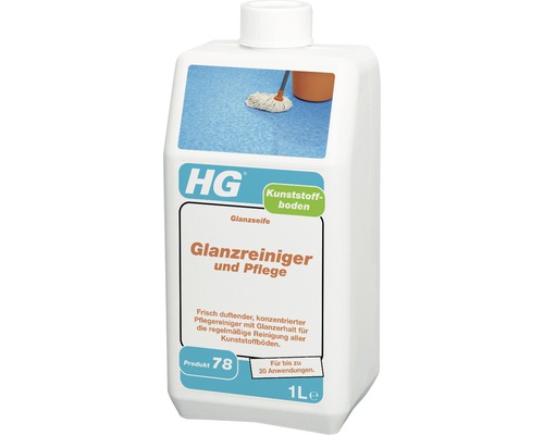 Nettoyant lustrant d''entretien pour sol en plastique Hg 1000ml-0