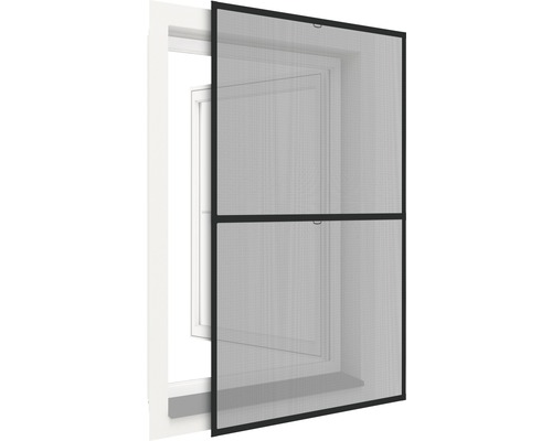 Moustiquaire home protect fenêtre à cadre XL aluminium anthracite 150x210 cm-0