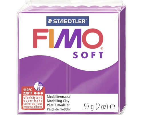 Fimo Soft violet pourpre 57g