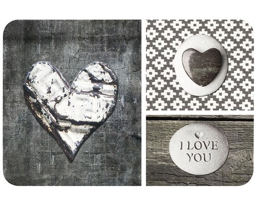Set de table Printed Love in Wood 30 x 45 cm