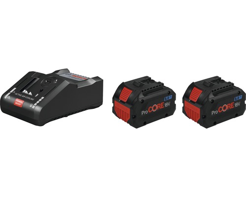 Kit de démarrage Bosch ProCORE 18 V, 2x batteries 8,0 Ah Li + chargeur